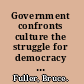 Government confronts culture the struggle for democracy in Southern Africa /