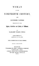 Woman in the nineteenth century : and kindred papers /