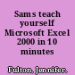 Sams teach yourself Microsoft Excel 2000 in 10 minutes /