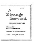 A strange servant : a Russian folktale /