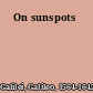 On sunspots