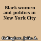Black women and politics in New York City