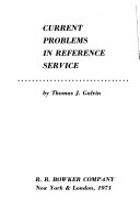 Current problems in reference service /