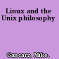 Linux and the Unix philosophy