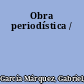 Obra periodística /