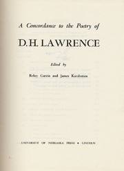 A concordance to the poetry of D.H. Lawrence /