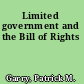 Limited government and the Bill of Rights