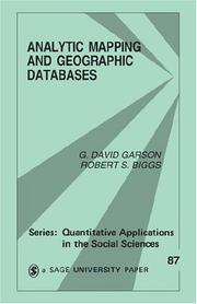 Analytic mapping and geographic databases /