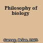 Philosophy of biology