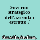 Governo strategico dell'azienda : estratto /