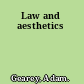 Law and aesthetics
