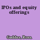 IPOs and equity offerings