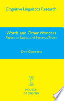 Words and other wonders papers on lexical and semantic topics /