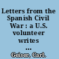 Letters from the Spanish Civil War : a U.S. volunteer writes home /