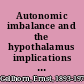 Autonomic imbalance and the hypothalamus implications for physiology, medicine, psychology, and neuropsychiatry /