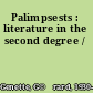 Palimpsests : literature in the second degree /