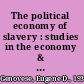 The political economy of slavery : studies in the economy & society of the slave South /