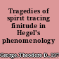 Tragedies of spirit tracing finitude in Hegel's phenomenology /