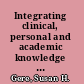 Integrating clinical, personal and academic knowledge : faculty reflections on training student trauma survivors in social work and psychology /