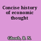 Concise history of economic thought