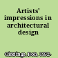 Artists' impressions in architectural design