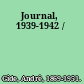 Journal, 1939-1942 /