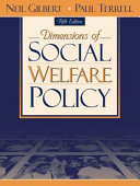 Dimensions of social welfare policy /