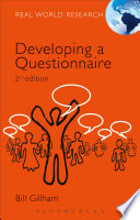 Developing a questionnaire /