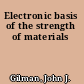 Electronic basis of the strength of materials