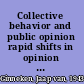 Collective behavior and public opinion rapid shifts in opinion and communication /