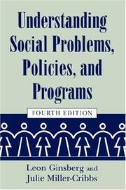 Understanding social problems, policies, and programs /