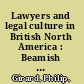 Lawyers and legal culture in British North America : Beamish Murdoch of Halifax /