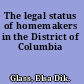 The legal status of homemakers in the District of Columbia