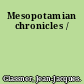 Mesopotamian chronicles /