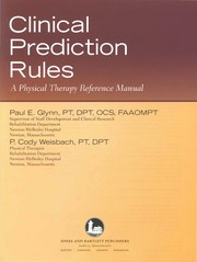 Clinical prediction rules : a physical therapy reference manual /