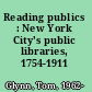 Reading publics : New York City's public libraries, 1754-1911 /