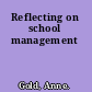 Reflecting on school management