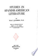 Studies in Spanish-American literature /