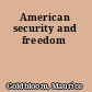 American security and freedom