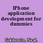 IPhone application development for dummies