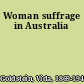 Woman suffrage in Australia