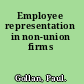 Employee representation in non-union firms