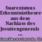 Suarezismus Erkenntnistheoretisches aus dem Nachlass des Jesuitengenerals Tirso González de Santalla (1624-1705) : Abhandlung und Edition /