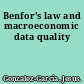 Benfor's law and macroeconomic data quality