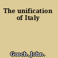 The unification of Italy
