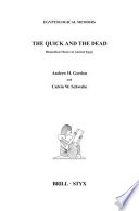 The quick and the dead biomedical theory in ancient Egypt /