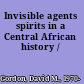 Invisible agents spirits in a Central African history /