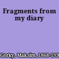 Fragments from my diary