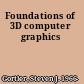 Foundations of 3D computer graphics