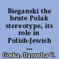 Bieganski the brute Polak stereotype, its role in Polish-Jewish relations and American popular culture /